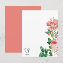 Vintages botanisches Monogramm