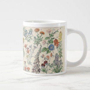 Vintages botanisches Muster Jumbo-Tasse