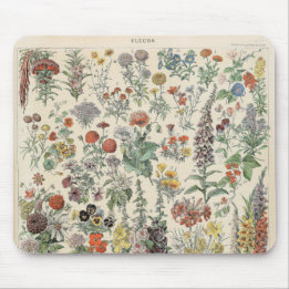 Vintages botanisches Muster Mousepad