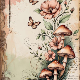 Vintages Botanisches Whisper-Scrapbook