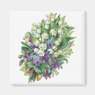 Vintages Bouquet 2 kundenspezifisches Magnet