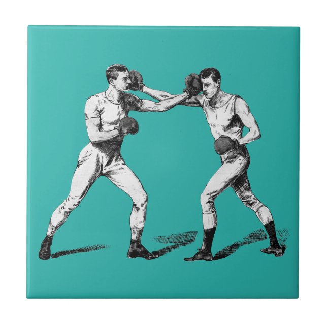 Vintages Boxing Fliese (Vorderseite)