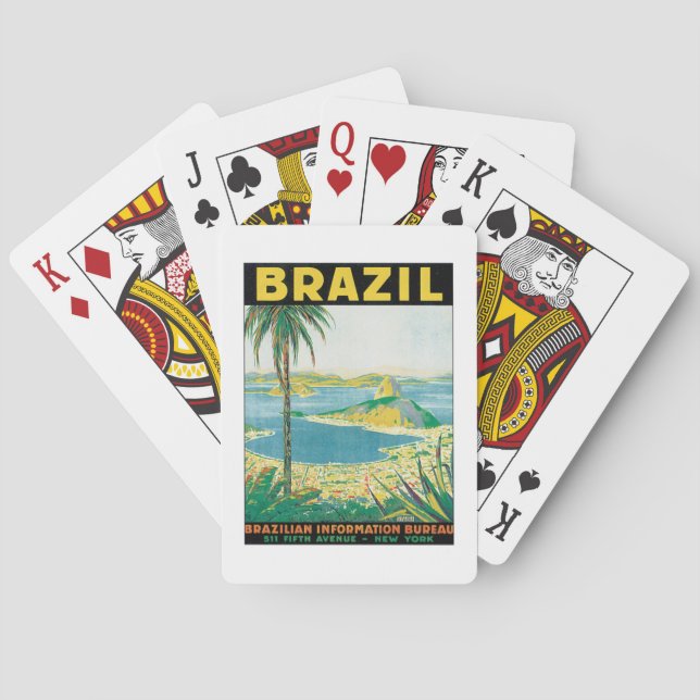 Vintages Brasilien Fahrradkarten Spielkarten (Rückseite)