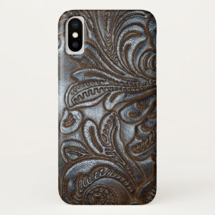 Vintages braunes Leder Case-Mate iPhone Hülle