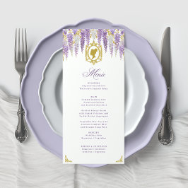 Vintages Brautparty Menükarte