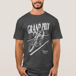 Vintages Brett-Verfolger-Grand- Prixmotorrad-Shirt T-Shirt