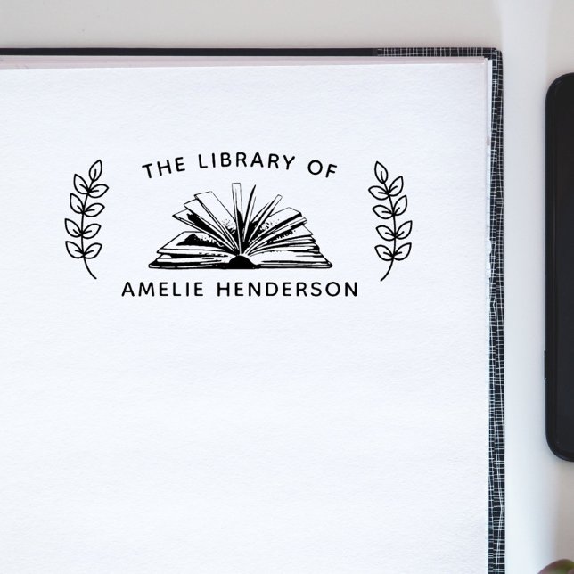 Vintages Buch botanisch aus der Bibliothek Gummistempel (Von Creator hochgeladen)