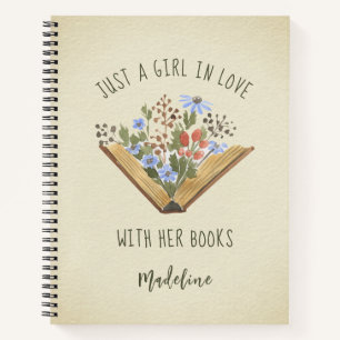 Vintages Buch mit Blume buchen