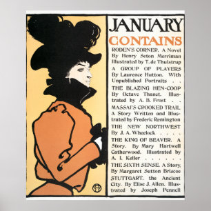 Vintages Buchcover-Poster Poster