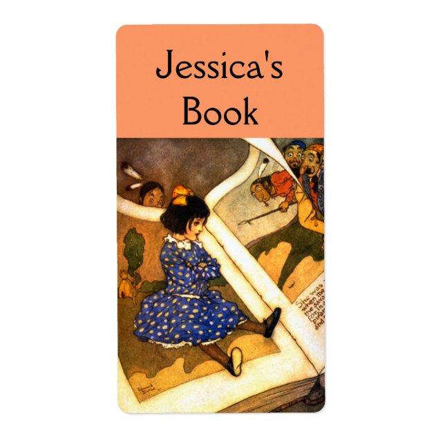 Vintages Buchzeichen für Kinder (Vorne)