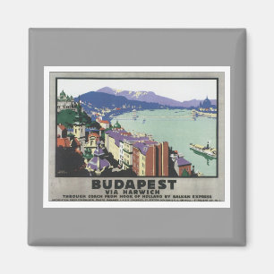 Vintages Budapest Ungarn Magnet