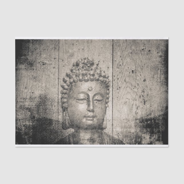 Vintages Buddha-Yoga Seidenpapier (Vorderseite)