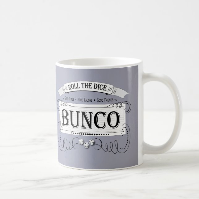 Vintages Bunco Design Lila Kaffeetasse (Rechts)