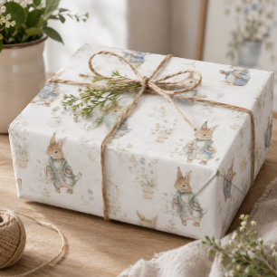 Vintages Bunny Rabbit Geschenkpapier Set