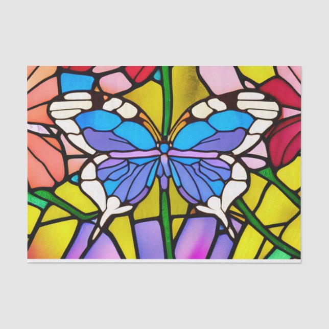 Vintages Butterfly-Dekoupage Seidenpapier (Vorderseite)