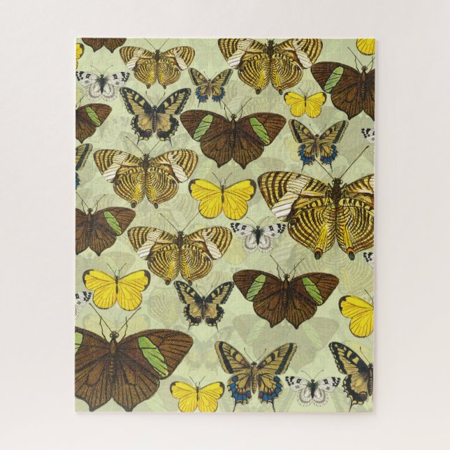 Vintages Butterfly-Diagramm Muster (Vertikal)