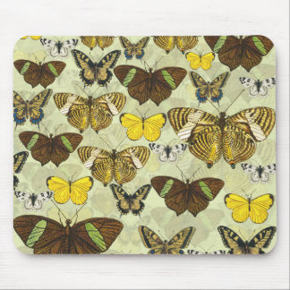 Vintages Butterfly-Diagramm Muster Mousepad