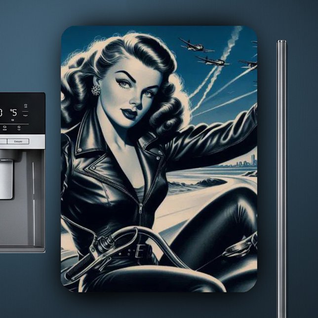 Vintages Button für Motorräder Magnet (Von Creator hochgeladen)