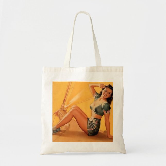 Vintages Button herauf Tasche (Vorne)