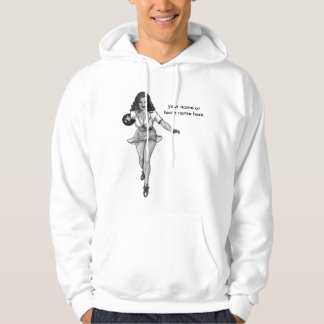 Vintages Button-oben Bowlingsbaby Hoodie