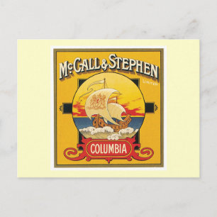 Vintages Cake-Food-Etikett Postkarte