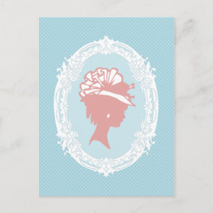 Vintages Cameo Postkarte