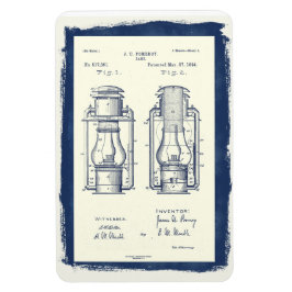 Vintages Camping Lamp Patent Magnet