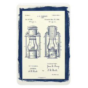 Vintages Camping Lamp Patent Magnet