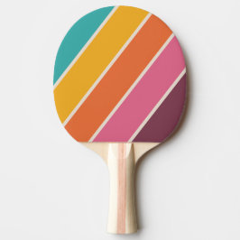 Vintages Candy Rainbow Bold gestreift Tischtennis Schläger