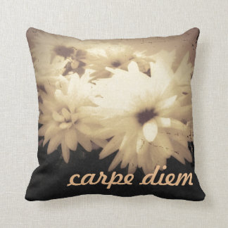 Vintages Carpe Diem Kissen