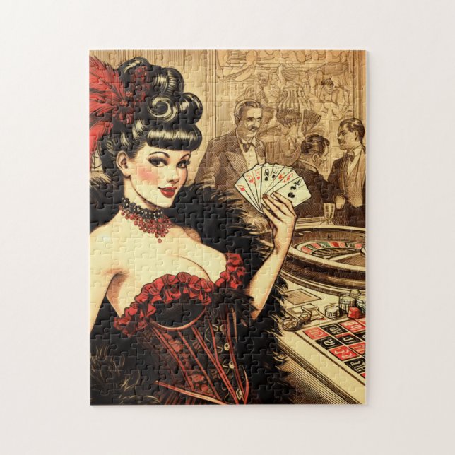 Vintages Casino Girl (Vertikal)