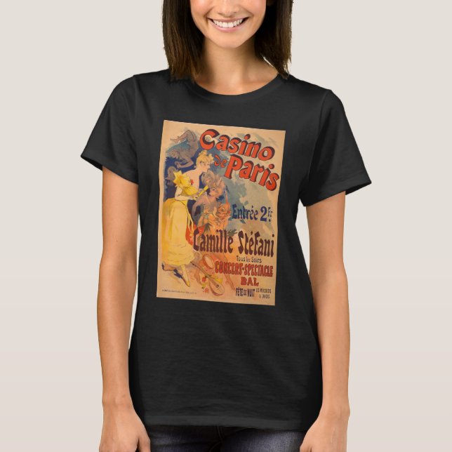 Vintages Casino - Klassisches Retro-Poster T-Shirt (Vorderseite)