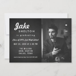 Vintages Chalkboard Abschluss Foto Einladung