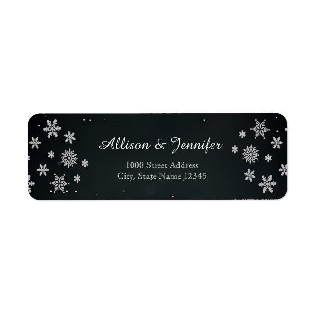 Vintages Chalkboard Snowflakes-URLAUB (Vorne)
