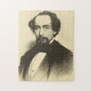 Vintages Charles- Dickensporträt