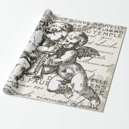 Vintages Cherub-Wrapping-Papier Geschenkpapier