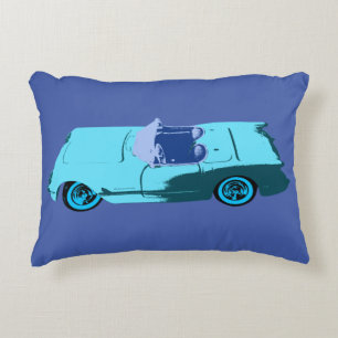 Vintages Chevy in den Blues Dekokissen