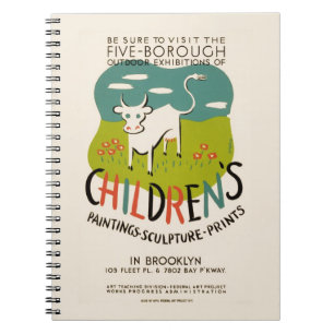 Vintages "Children's Art Notebook" Notizblock