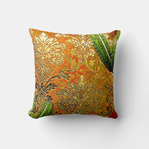 Vintages Chinesisches Cactus Motif Kissen
