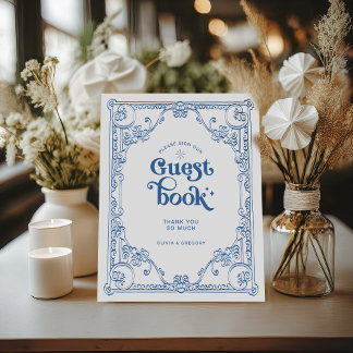 Vintages Chinoiserie Wedbook Sockelschild
