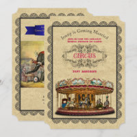 Vintages Circus Brautparty Karneval Karussell