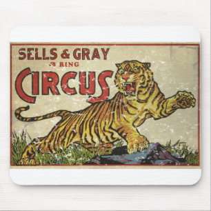 Vintages Circus Poster - ca. 1930 - Not leidend Mousepad