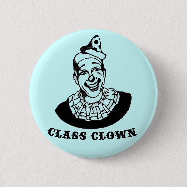 Vintages Clown-Button Button (Vorderseite)