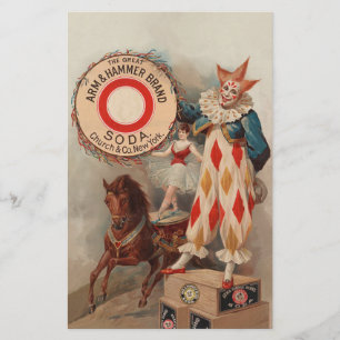 Vintages Clown- und Acrobat-Scrapbook