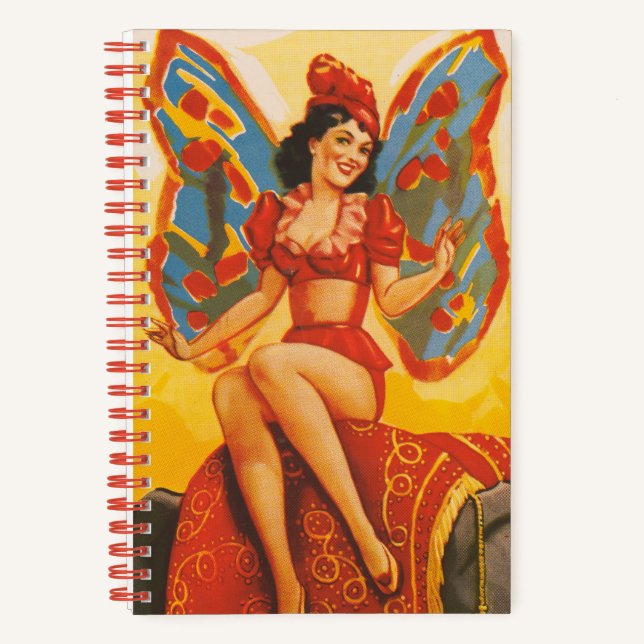 Vintages Clyde Beatty Circus Poster Notizbuch (Vorderseite)