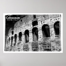 Vintages Colosseum italy Poster