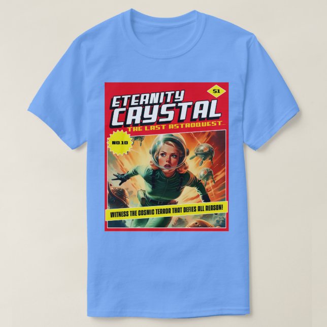 Vintages Comic Book Cover Science Fiction TShirt (Design vorne)