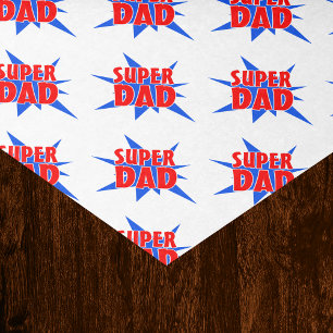 Vintages Comic Super Vater Vatertag Seidenpapier