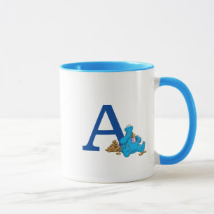 Vintages Cookie-Monster, das Cookies einnimmt Mono Tasse