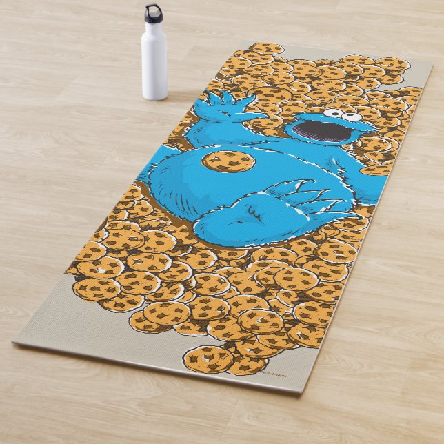 Vintages Cookie-Monster und Cookies Yogamatte (Beispiel)